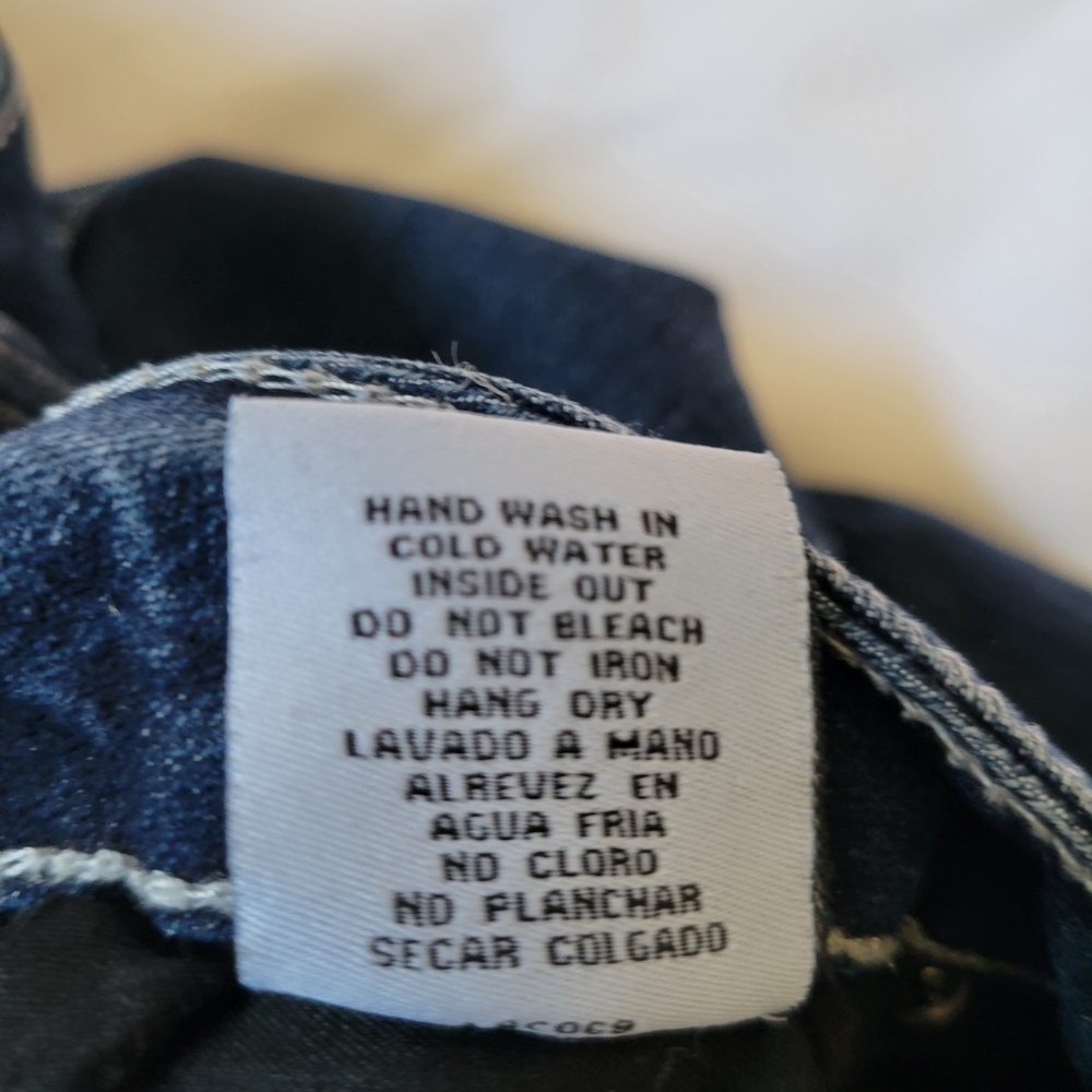One‎ 5 One Dark Blue Straight Leg Jeans - Picture 10 of 14